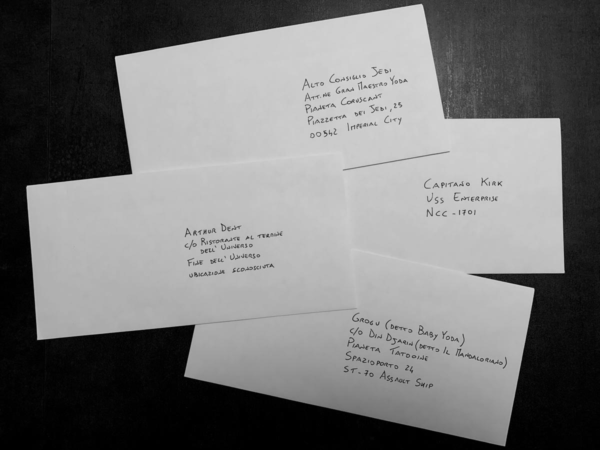 Lettere per la salvezza dell'Universo